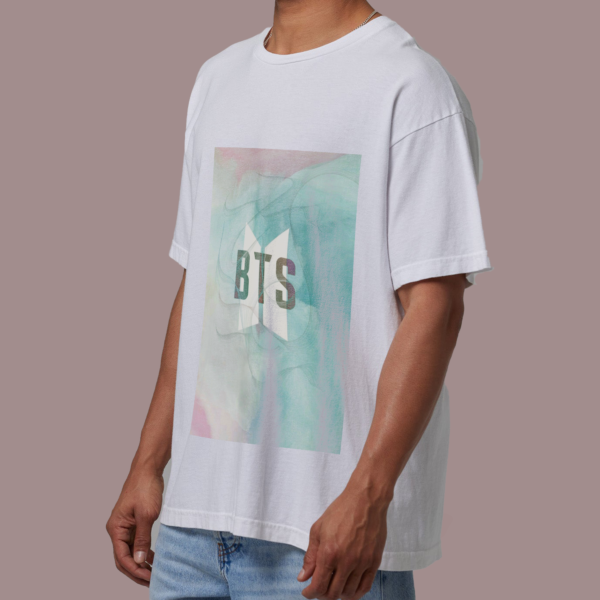 K-Pop Legends Graphic Drop Shoulder White Tee - Image 2