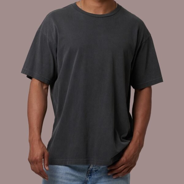 Plain Gray Drop Shoulder Tee