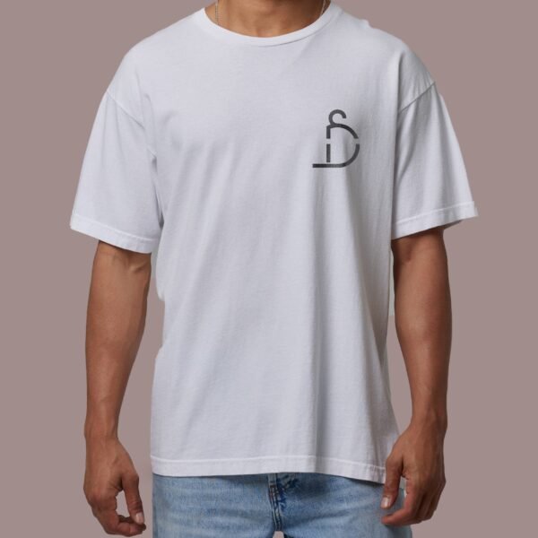 Plain White Drop Shoulder Tee